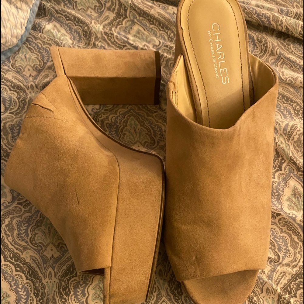 Charles david platform sandals 9.5